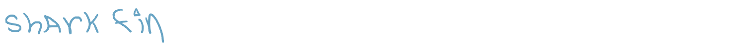 sample shark fin font